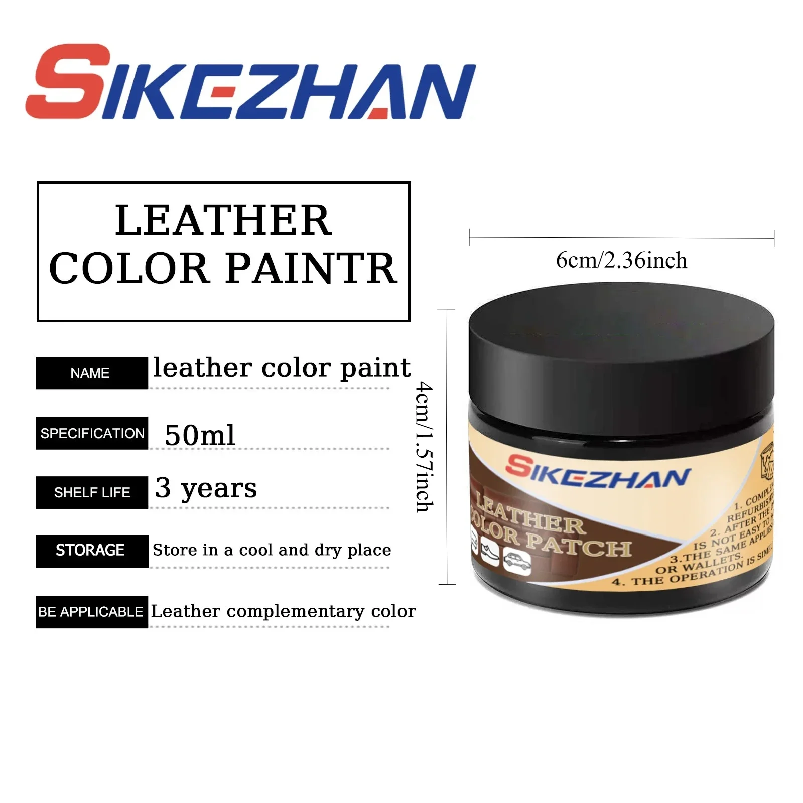 Leather Repair Dye Liquid for Car Seat Bag Shoes