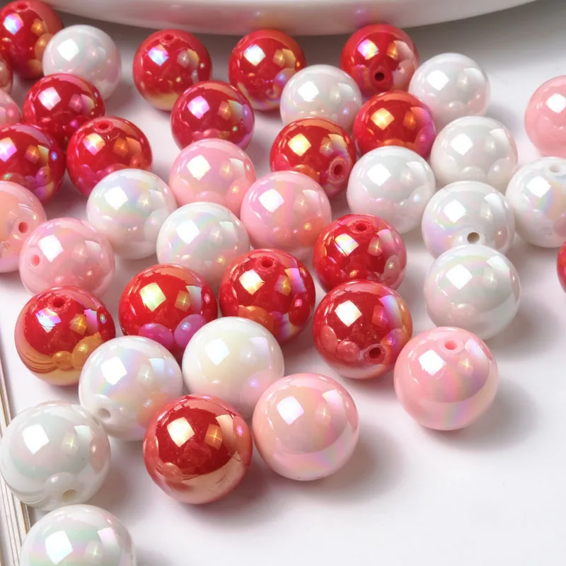 

Wholesale 200pcs 16mm AB Colors Round Acrylic Gumball Bubblegum Jewelry Beads Fit Girls Necklace Bracelet Ornament Accessories