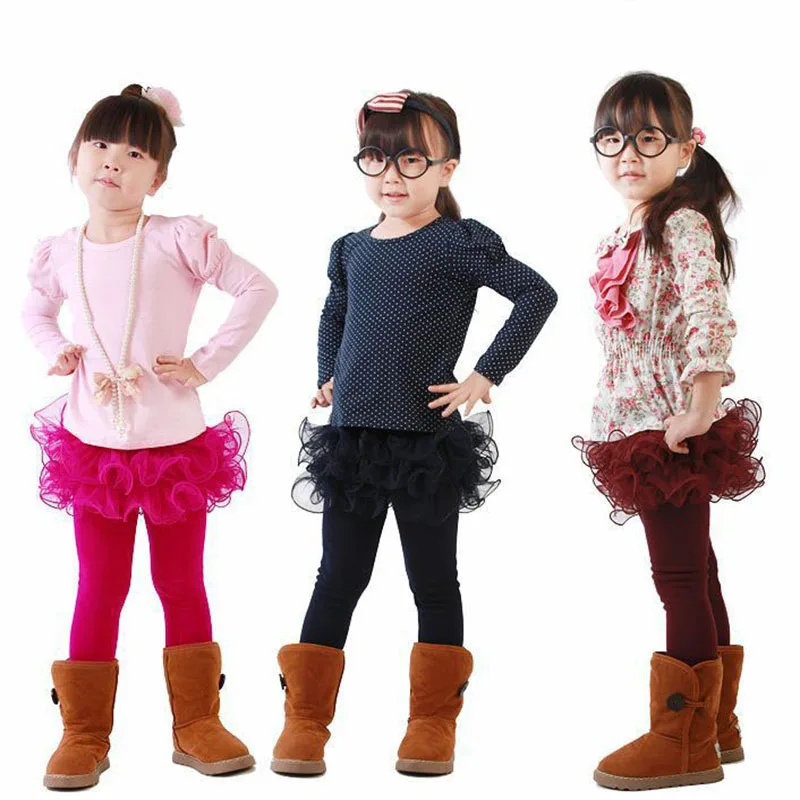 Winter Warm Baby Girls Fleece Lined Leggings Solid Color Thick Thermal Plus  Velvet Pencil Pants Children Stretch Slim Trousers - AliExpress