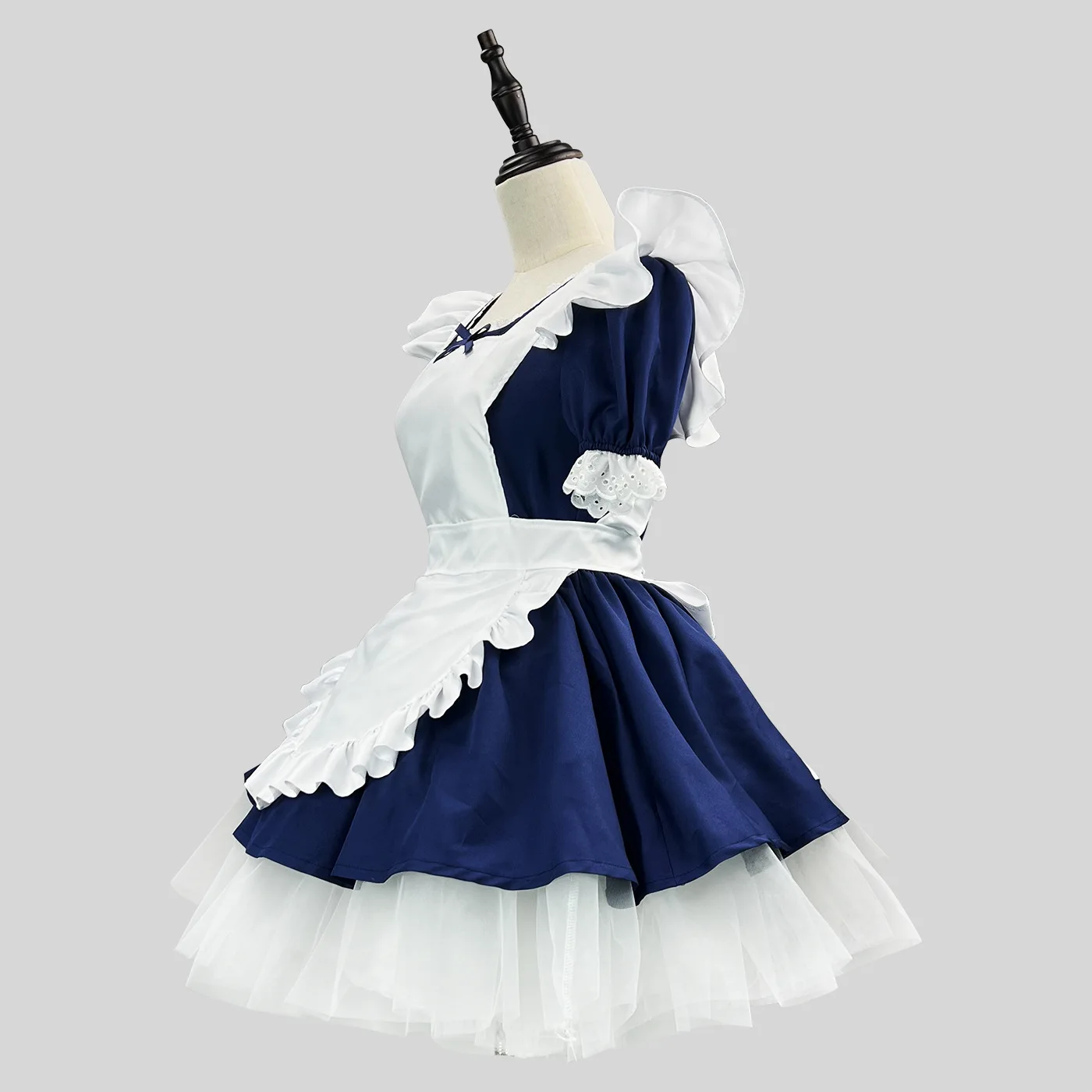 dark blue maid dress Blue Floral Seaport Midi Dress main image 1