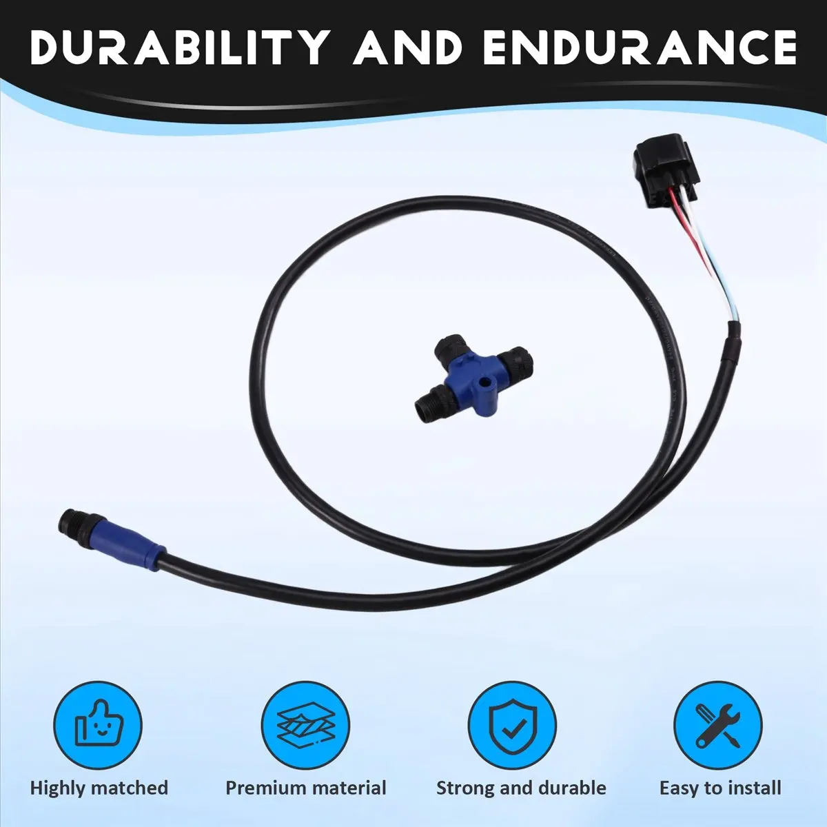 (선물 아이템) NMEA 2000 아웃보드용 엔진 인터페이스 케이블 06653-ZZ3-760HE,6핀,용