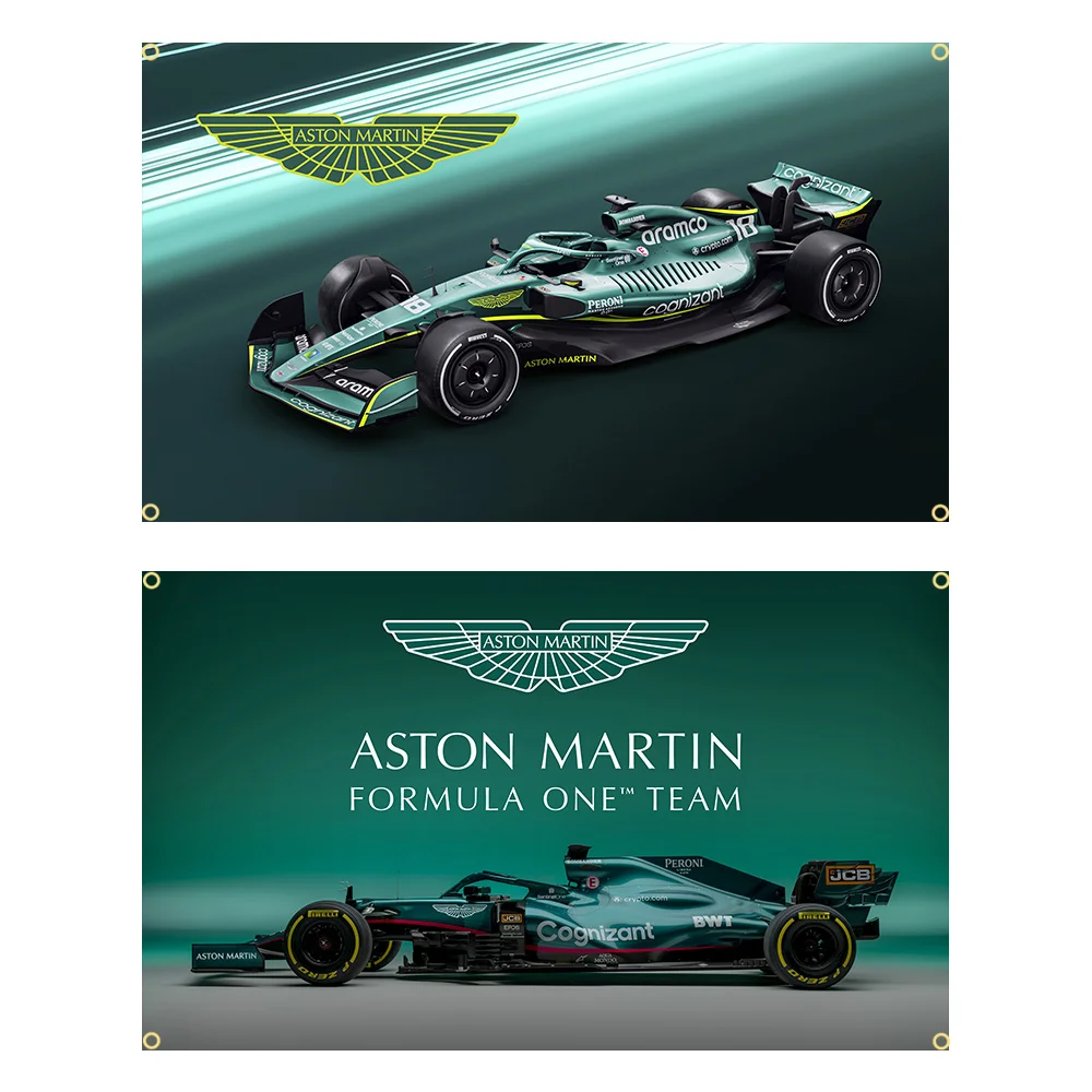 

90x150cm Aston Martins One Racing Team Flag Polyester Printed Auto Banner Garage or Outdoor For Decoration