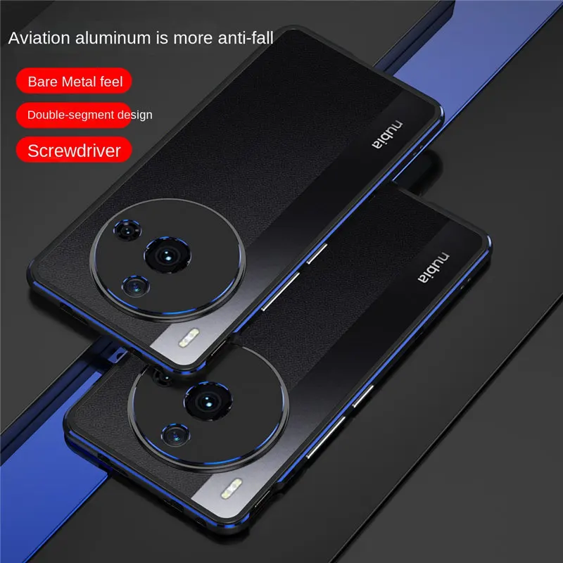 

Бампер для ZTE Nubia Z50S Pro NX713J, ультратонкий металлический алюминиевый жесткий чехол-рамка для Nubia Z50S Pro, противоударный защитный чехол
