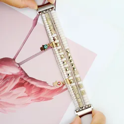 Elegant Boho Beaded Bracelet Wristband (WHITE)
