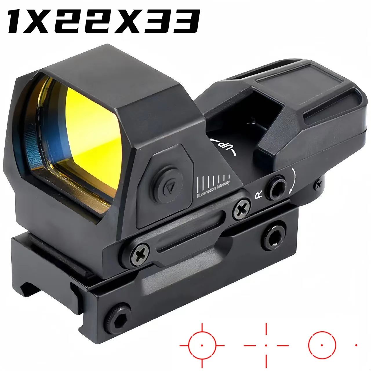 Red Dot Sight Hunting HD101AJ 1X40 4 Reticle Red/Green Dot Riflescope