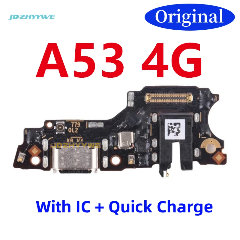Original USB Charge Dock Port Jack Connector Flex Cable For OPPO  A32  A35 A52 4G A53 A53S A54 A54S 5G Charging Board Module
