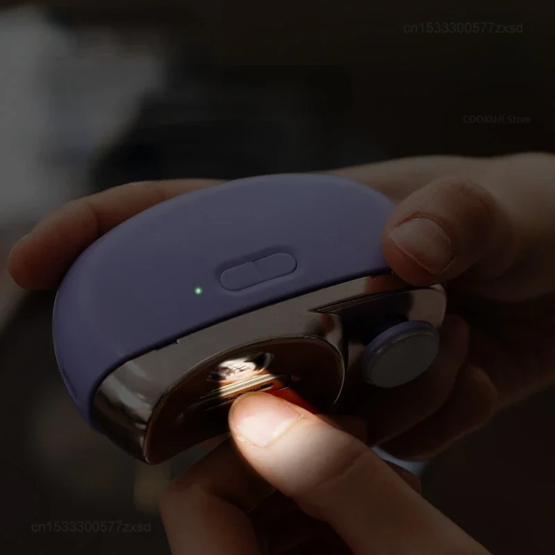 Xiaomi Electric Nail Clippers Automatic Edge Trimming Polishing Safety Fast Illuminatable Mini Portable Adult Baby Trimmer Nail
