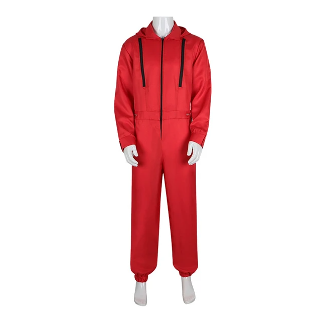 SZ-TONDA Heister Red Jumpsuits Costume - Unisex Mask Coverall India | Ubuy