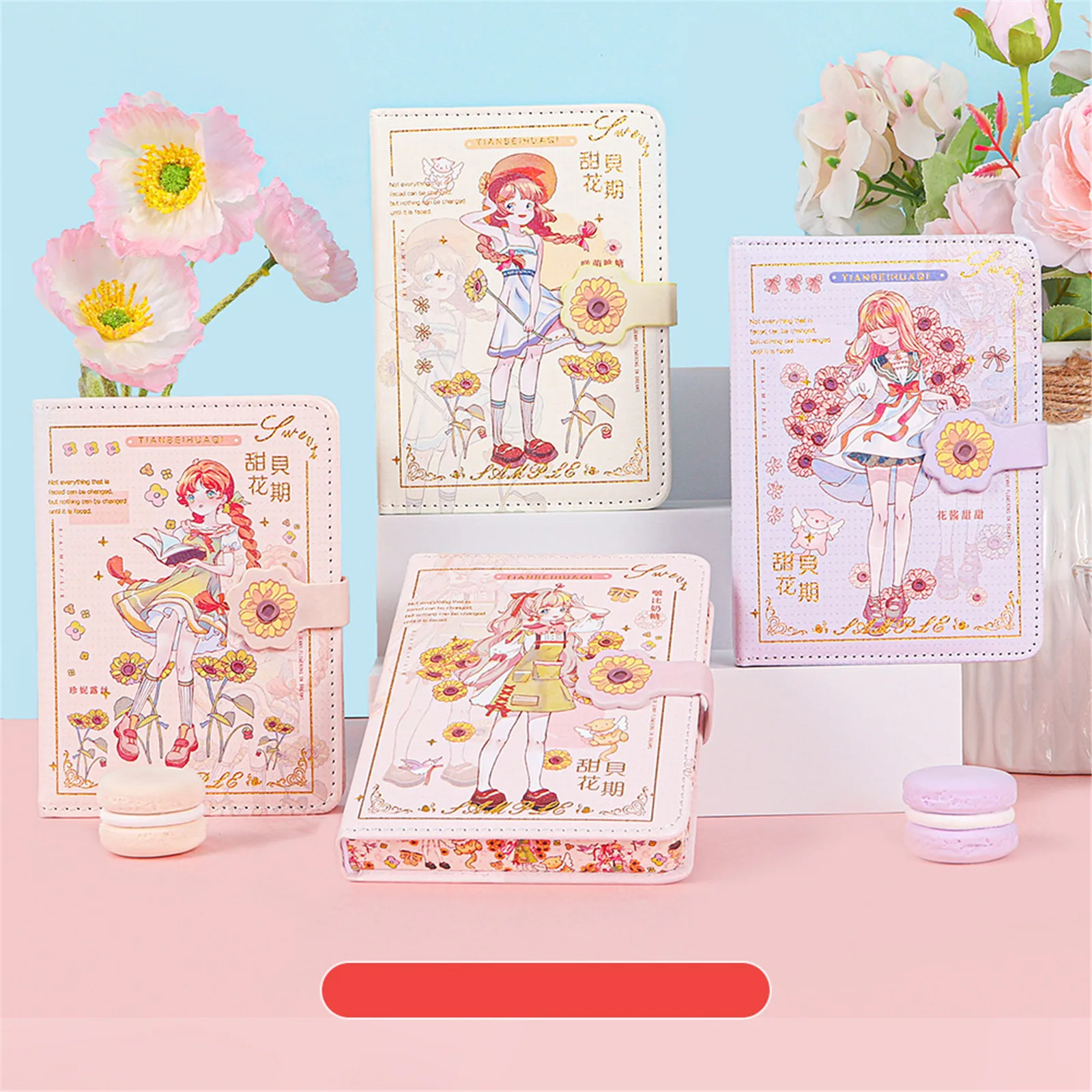 

64K Cartoon Notebook Soft Leather Hand Book Color Page Notebook Workbook Account Book Diary Notepad Stationery Gift