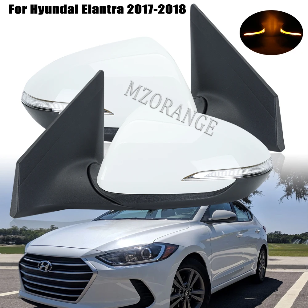 sidemirrorforHyundaiElantra20172018heatedAutoCarElectricfoldRearViewMirrorturn
