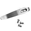 1Set 4 Types 420 Stainless Steel Fold Knife Pocket Clip Back Clamp With 3pcs M 2.5 Screws DIY Make Accessories Parts 2