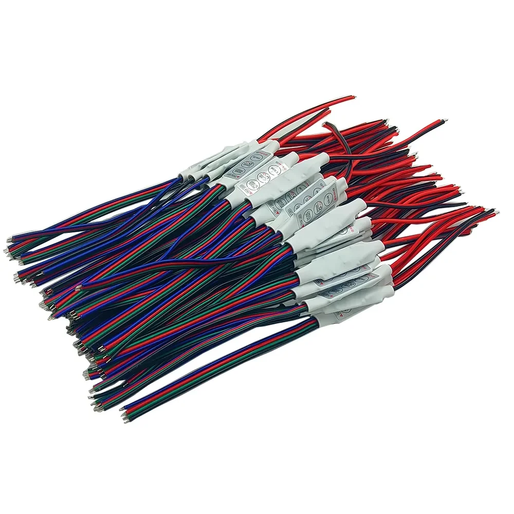 Фото Мини-контроллер RGB с 3 клавишами, 12 В, 24 В, 6 А, 4 контакта №4