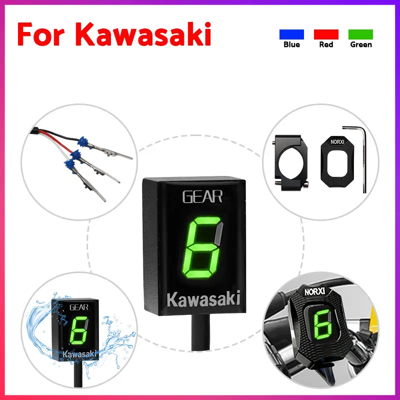 Индикатор передачи мотоцикла для KAWASAKI Z750 Z750R Z800 Z800e Z1000 ER6N ER6F Versys 650 Ninja 300 400 Z650 1-6 Gear |