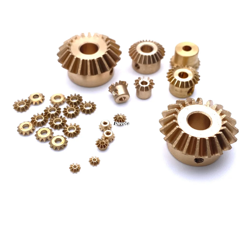 1:1 Precision MINI Bevel Gear 0.3/0.4/0.5/0.8/1M 90-Degree Transmission Brass Model Static Change Accessories motor gear transmission gear electric bike gear cassette deck tape gear electric chain saw gear