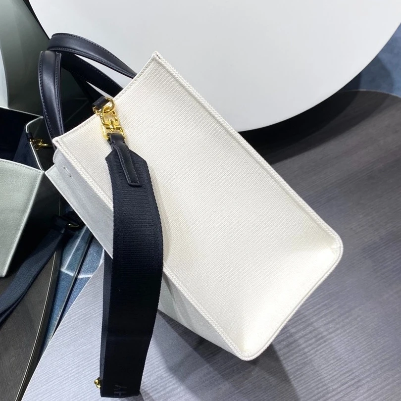 Luxury Customizable Canvas Tote Bag Famous Brand Large Capacity Handbags Top Quality Women Classic Solid Color Designer Bags 3