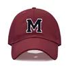 Initials Letters A-Z Embroidery Baseball Cap For Men Women Soft Cotton Fashion Dad Hat Adjustable Wholesale Dropshipping 3