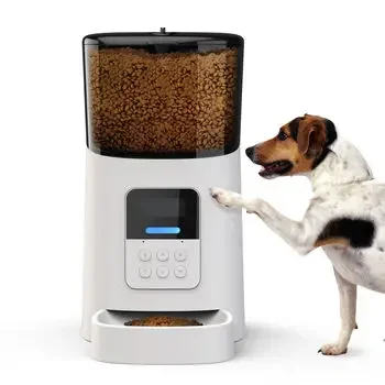 iPetDog 3L Smart Tuya APP Remote Cat and Dog Food Dispenser Timed Quantitative Food Output Automatic Pet Feeder