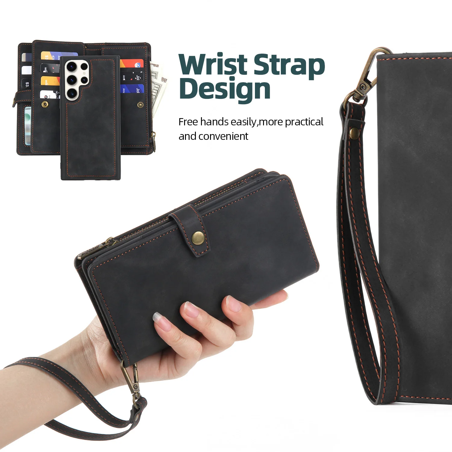 Multifunctional Wallet Leather Case Cover