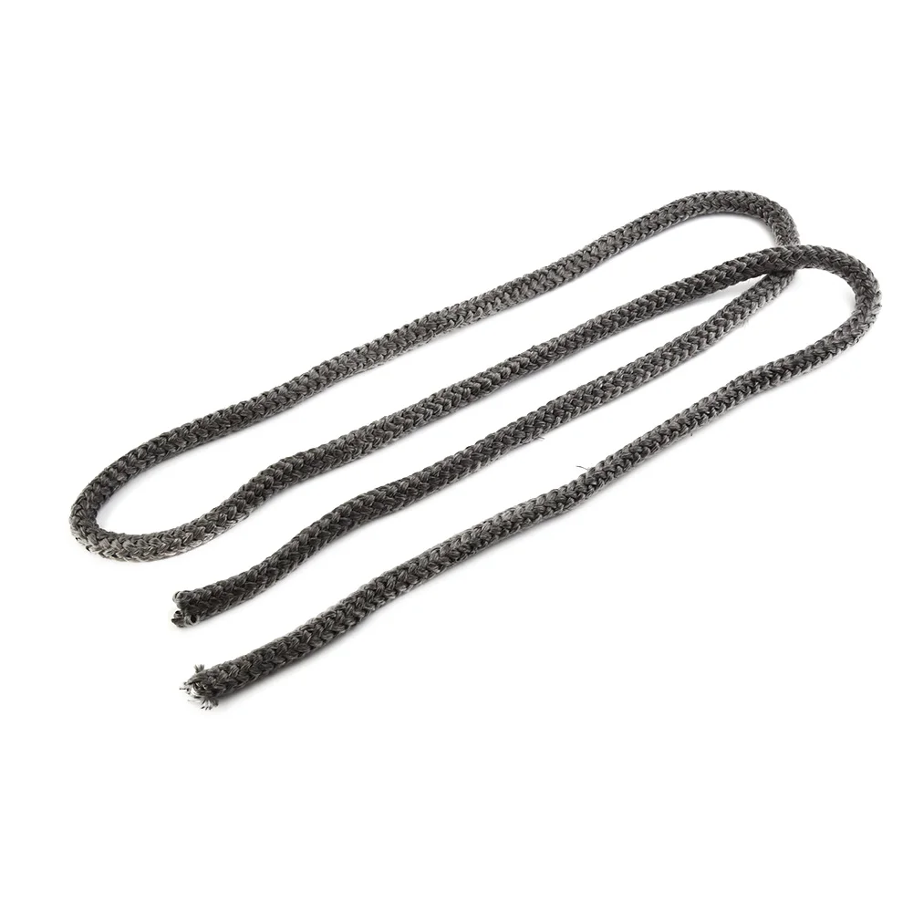 Black Stove/Fire Rope Wood Burning Stove 10/12mm 2m Length Log Burner Door Seal Fiberglass Fireproof Rope Seal Home Improvement