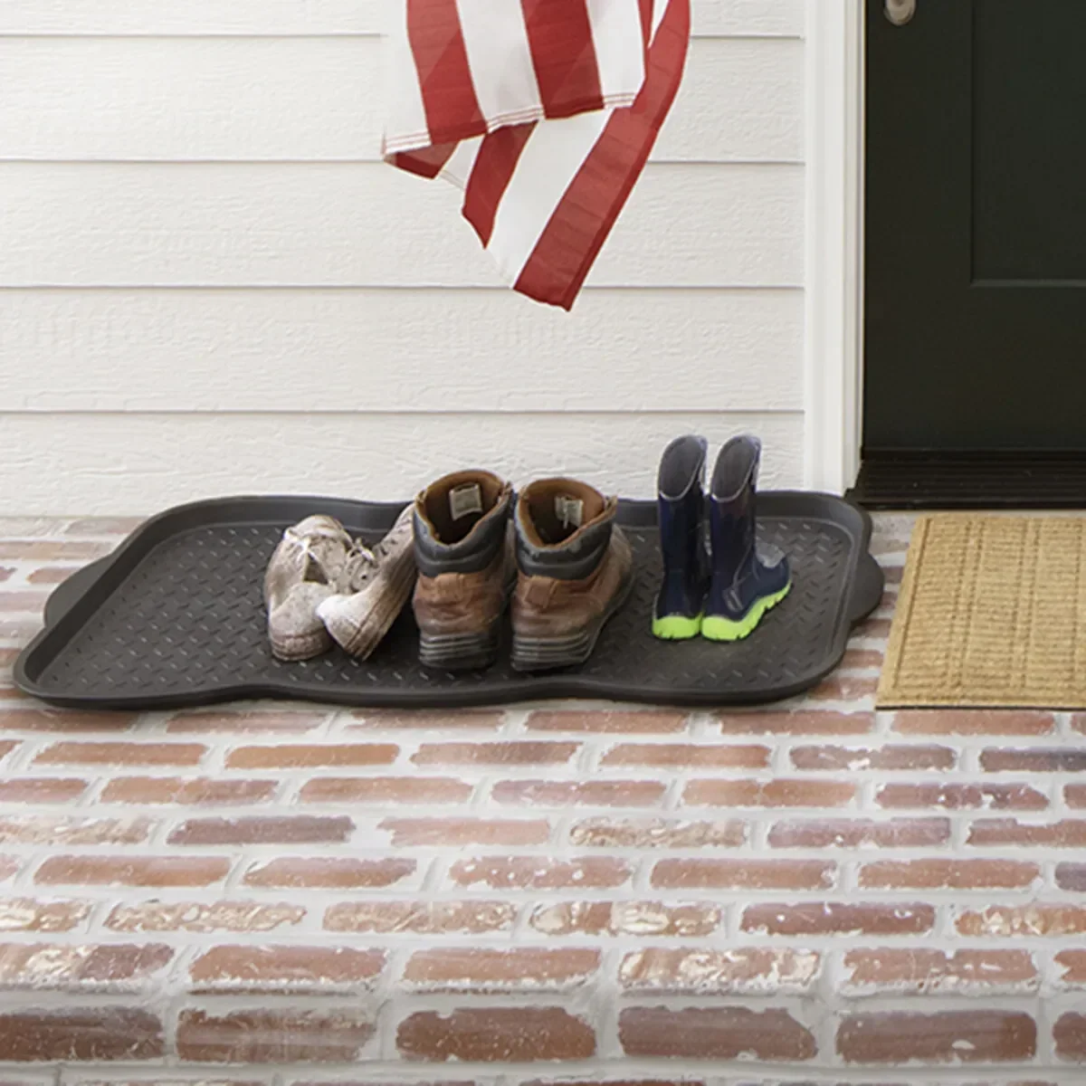 Plastic Shoe Tray, Multi-purpose Shoe and Boot Tray, Car Trunk Sundries Tray,Potted Pad Tray 2