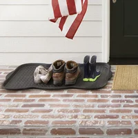 Plastic Shoe Tray, Multi-purpose Shoe and Boot Tray, Car Trunk Sundries Tray,Potted Pad Tray 2