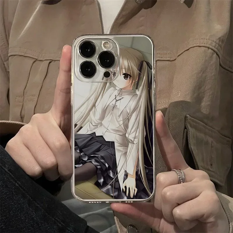 Anime Girl Transparent Phone Case - Artful Protective Cover