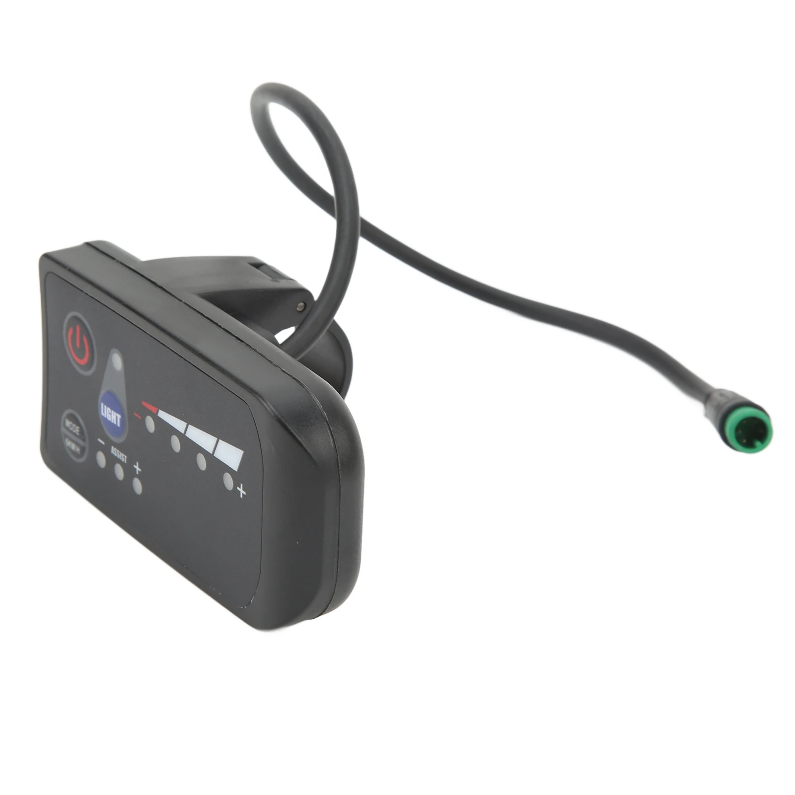 Electric Bike Power Display Meter Waterproof 5 Pin Interface ABS Housing LED Display Panel 24/36/48V Electric Bike Accessories