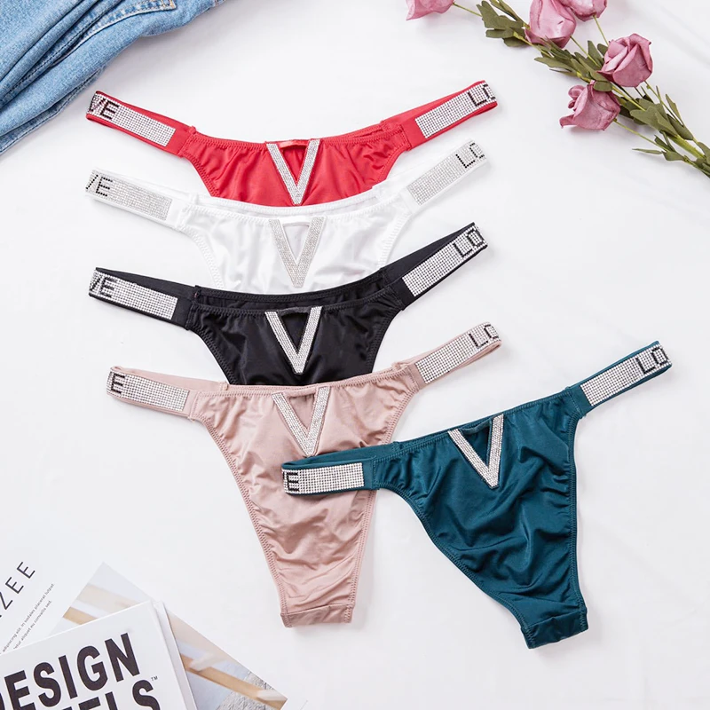 TrowBridge V Pattern Women's Panties Fashion Letter Female Underwear