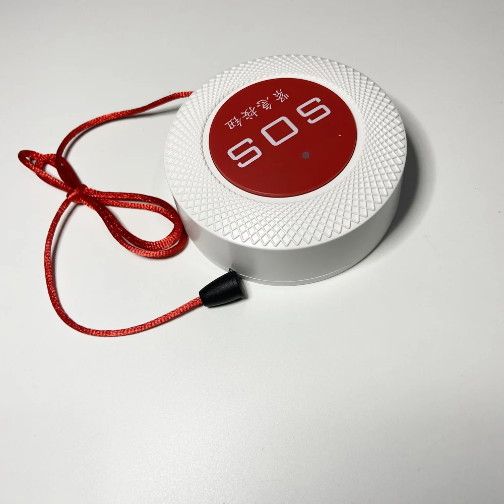 1Pcs 2.4G WiFi Wireless Calling Button For Old Man Tuya APP Push Message Rope Switch Waterproof Use At Washroom Sickroom