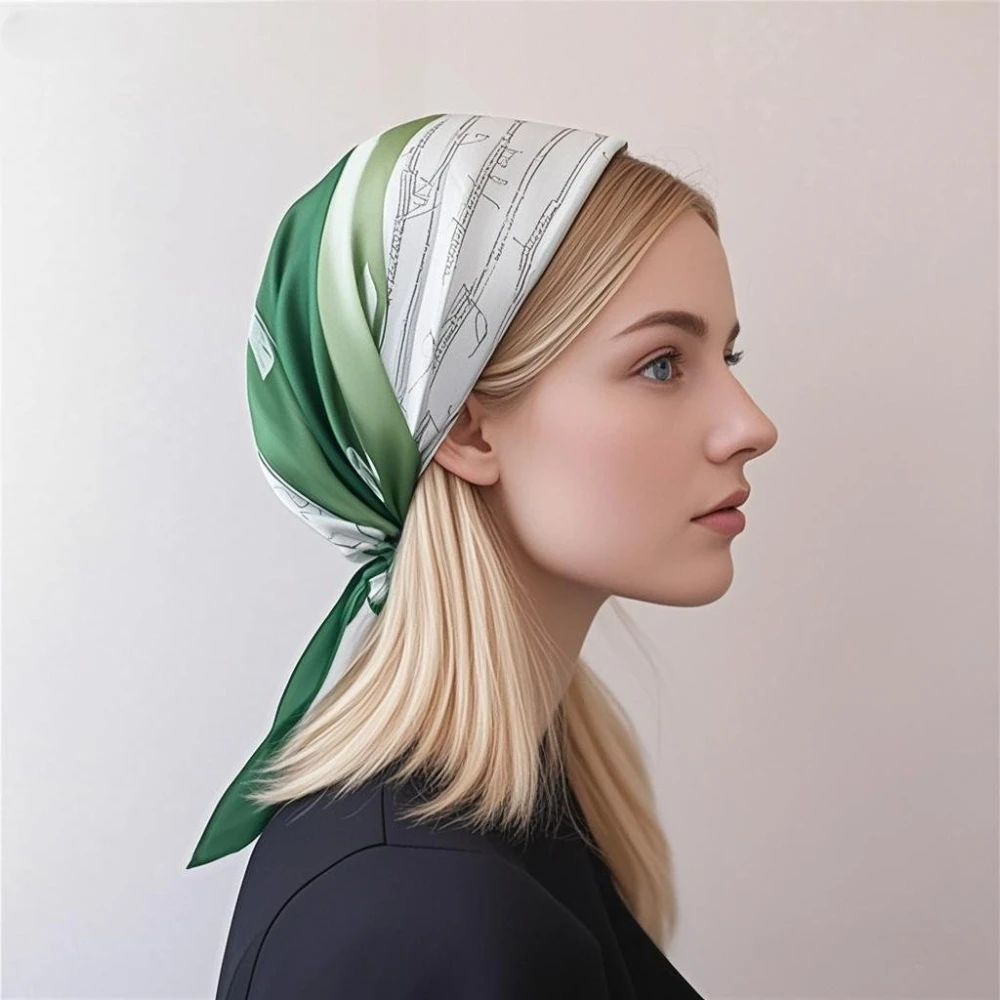 Sciarpa stampata con conchiglia di sale marino da 68 cm Sciarpa da donna in fibra di poliestere autunno e inverno Scialle caldo alla moda e versatile 1