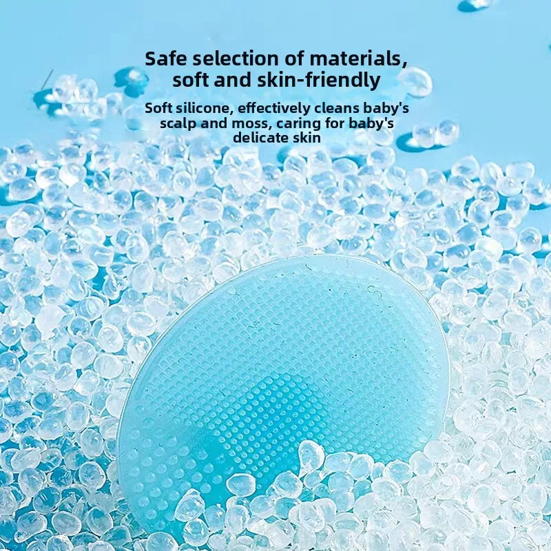 Silicone Shampoo Brush for Baby Infant Bathing Soft Silicone Boys Kids Shower Brush Head Hair Washing Massage Brushes Wipe Comb