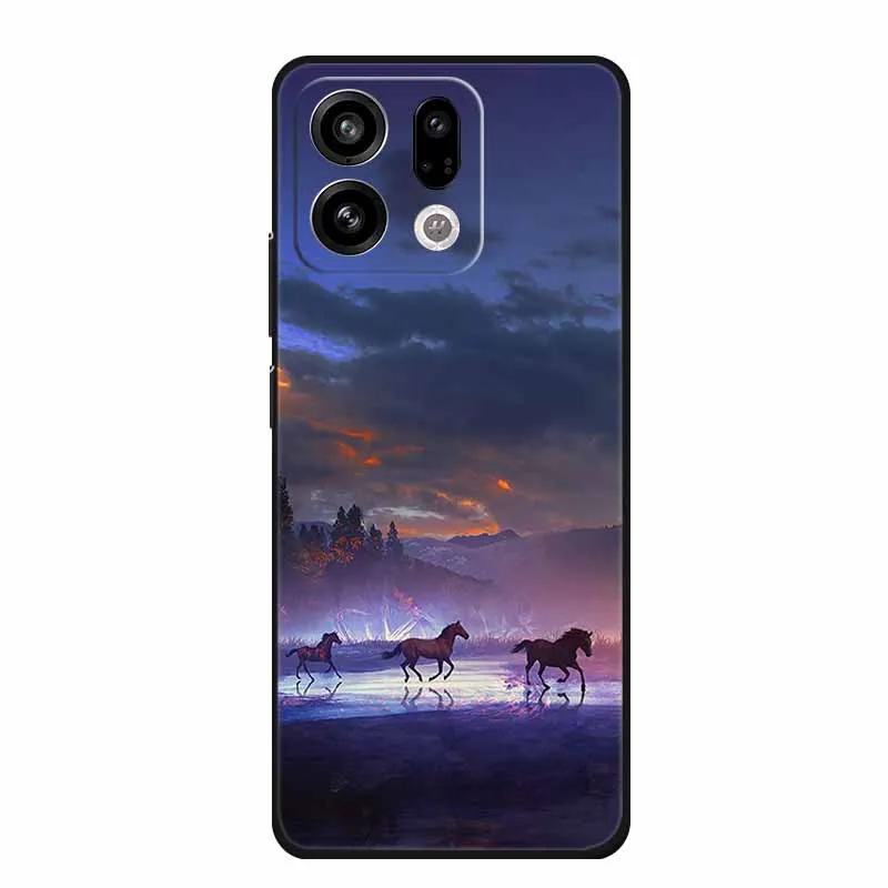 Sleek Black Silicone Soft Back Phone Case