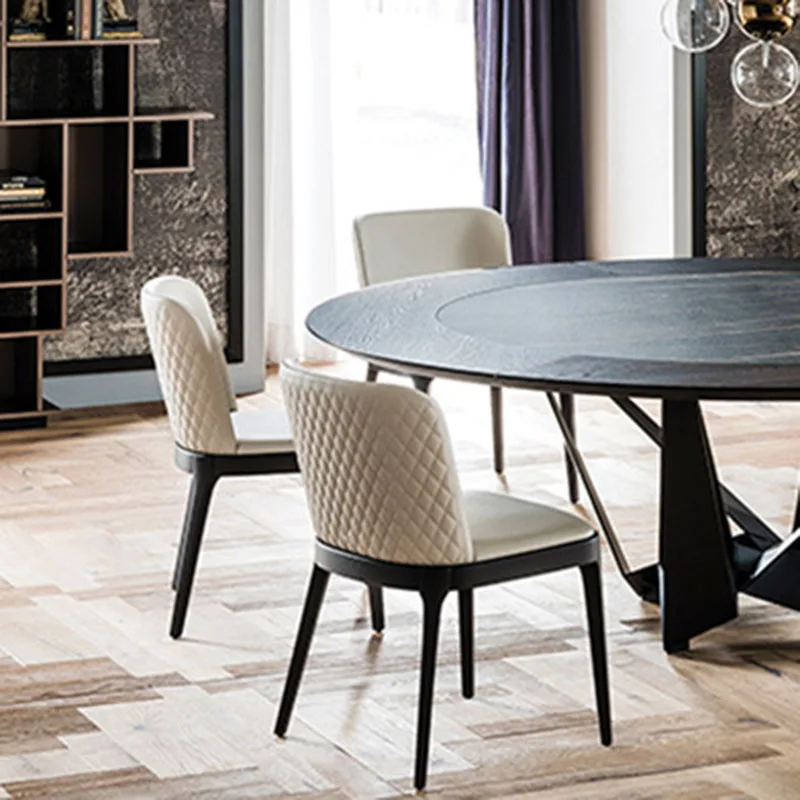 

Leather Soft Armchairs Living Room Luxury Computer Comfy Office Chair Makeup Backrest Dining Room Sillas De Playa Home Furniture
