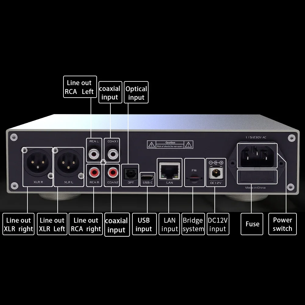 Gustard Audalytic AH90 AK4499EX DAC 기술이 적용된 4.4mm 밸런스드 AMP 헤드폰 앰프 스트리머 디코더 프리앰프