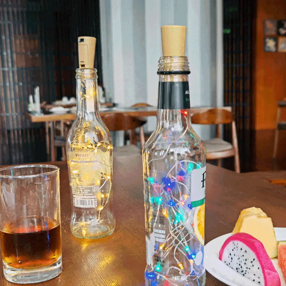 

LED Bottle Lights Versatile Illuminated Bottle Light Copper Wire Battery Powered for Christmas Wedding Birthday Party Decoration