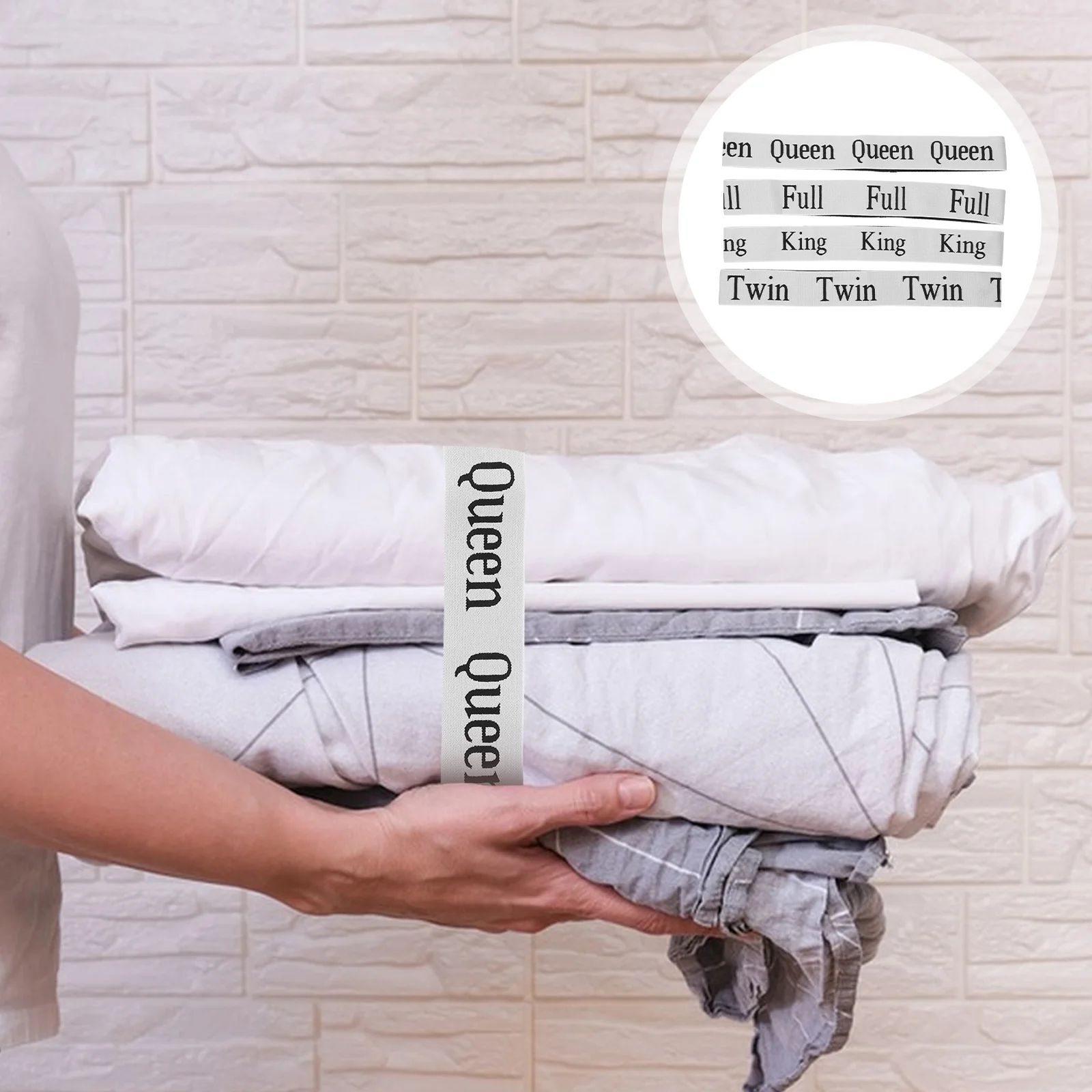 

4 Pcs Tag Elastic Storage Band Resistance Pillow Case Adjustable Cleanse Strap