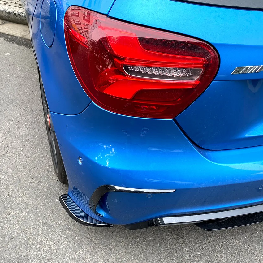 메르세데스-벤츠 A클래스 W176 A180 A200 A45 AMG 2013 2014 2015 2016 2017 2018 바디킷용 자동차 리어 범퍼 립 디퓨저 스플리터