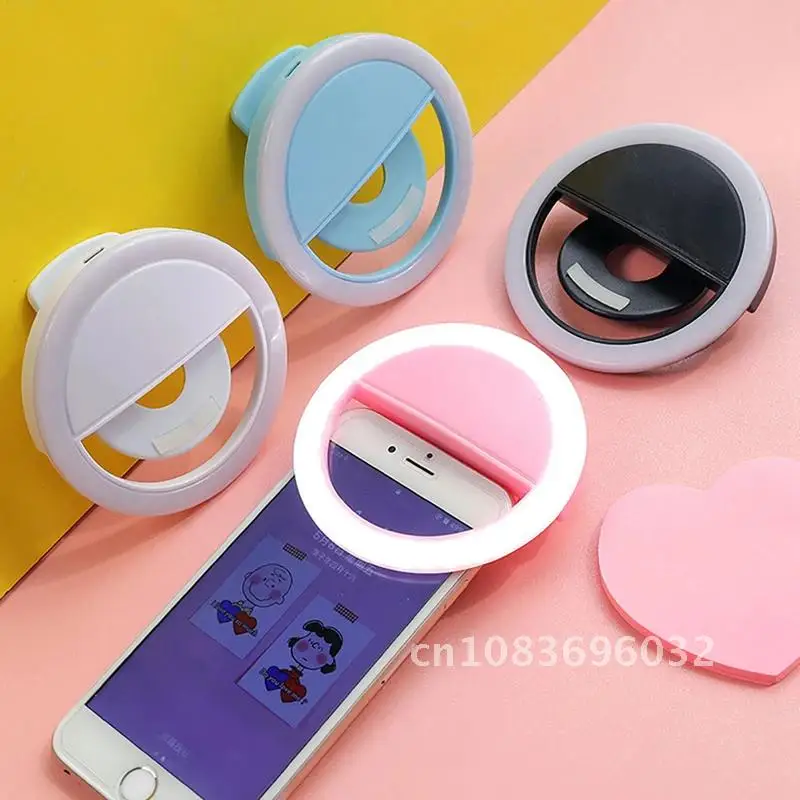 

Clip-on Portable Selfie Light LED for Mobile Phone Night Makeup Camera Fill Enhancing Self-timer Lamp Flash