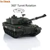Heng Long 1/16 Dark Green 7.0 Plastic Challenger II RTR RC Tank 3908 360° Turret BB Pellet DIY Parts Speaker Smoke Unit TH17745 1