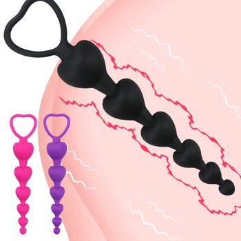 Butt Plug Love Heart Anal Plug Sex Toys For Women Vaginal Massage Female Musturbators Silicone Adult Goods Clitoral Stimulation 2