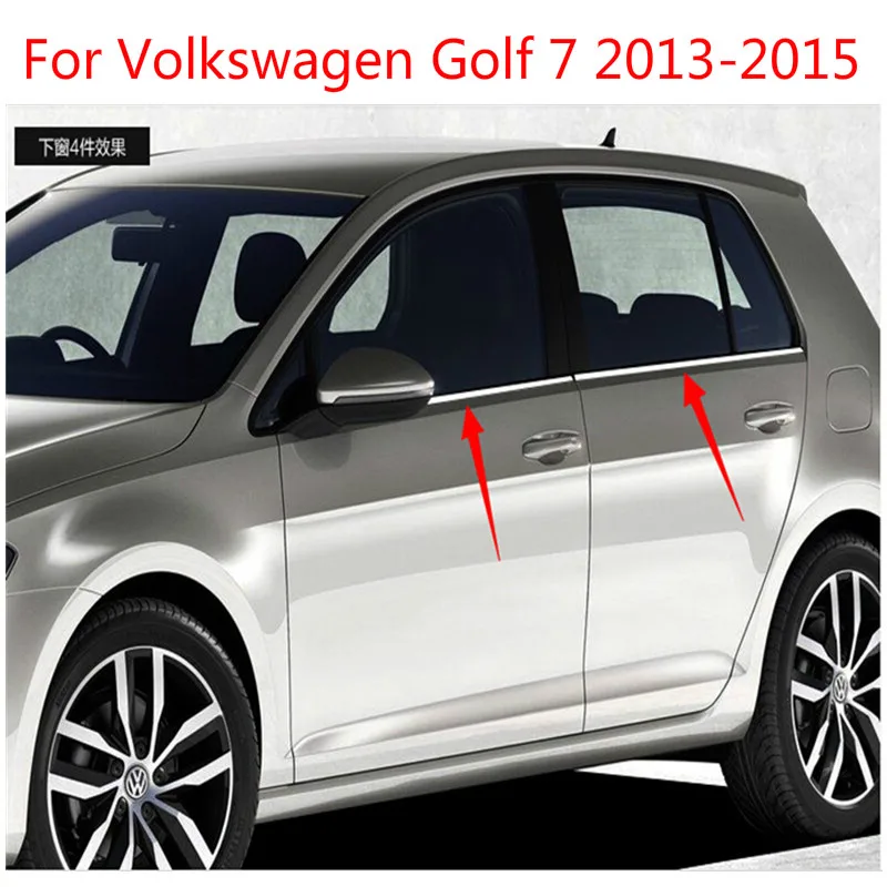 Autozubehör für Volkswagen Golf 7 2014-2018 (4 Stück) hochwertige  Edelstahlst reifen Auto Fenster verkleidung Dekoration Access ori -  AliExpress