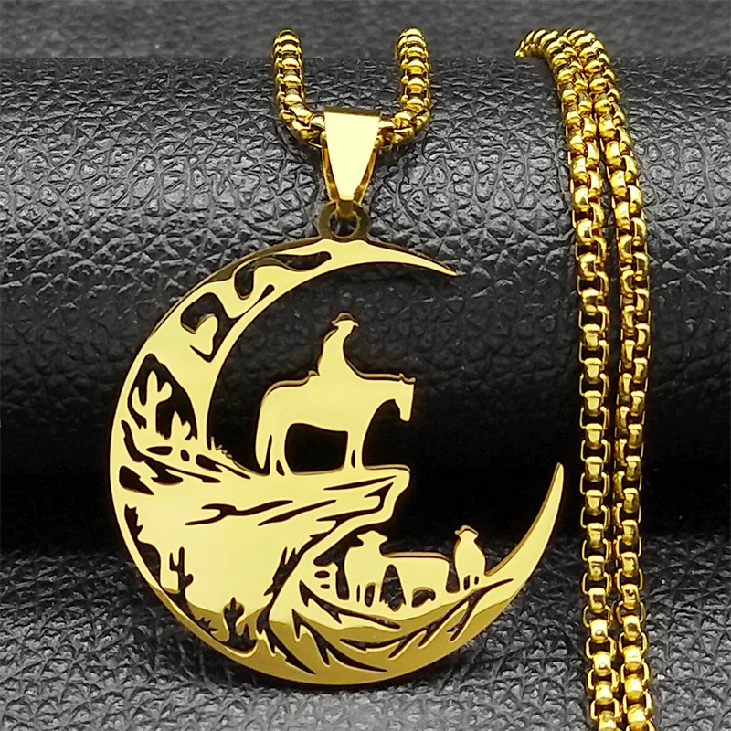Sumajuc Collana da uomo in pelle, regolabile, stile vintage, con cravatta da uomo, unisex, a tema cowboy, accessorio da cowboy, Nero , 50