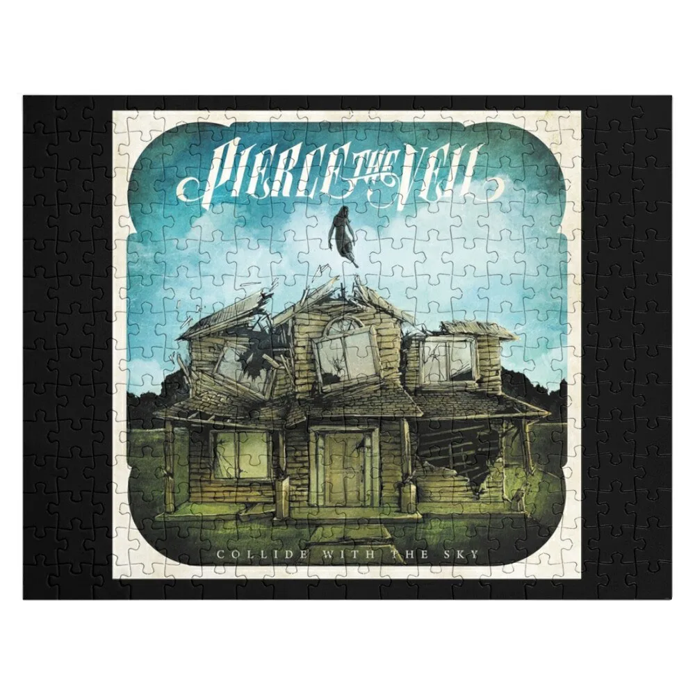 Pierce the Veil collide with the sky Jigsaw Puzzle Custom Puzzle Custom Puzzle With Photo new bridal veil velos de novia free shipping white ivory tulle short wedding veil with combe sequin beaded 2 layer in stock