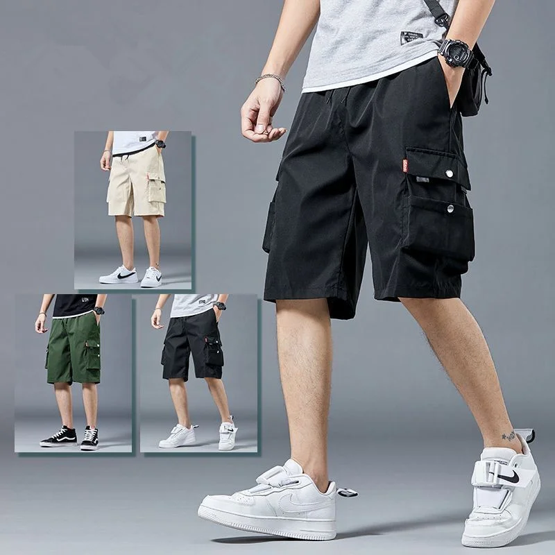 

2024 New Men's Fashion Casual Cargo Shorts Summer Pockets Basketball Daily Wear With Bermuda y2k Streetwear Sports Short Pants