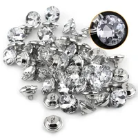 50pcs/lot High-grade Crystal gemstone buttons Sewing buttons for Sofa Headboard shirt glass buttons for garments 18/20/25/30mm 2