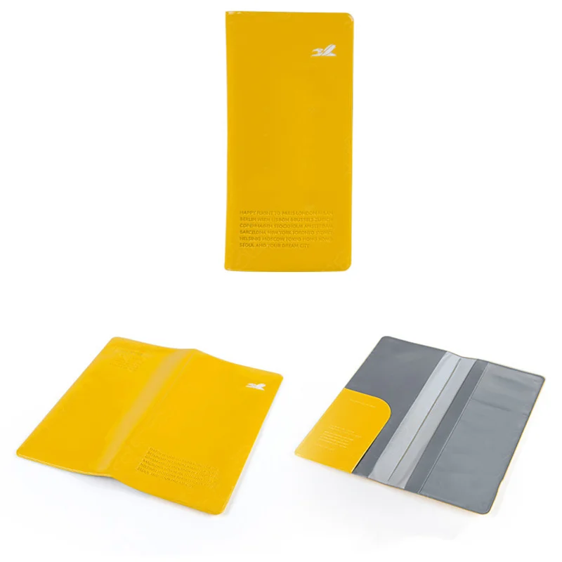 Long section Passport Covers Travel Accessories ID Bank Credit Card Bag Men Women Passport Business Holder wallet