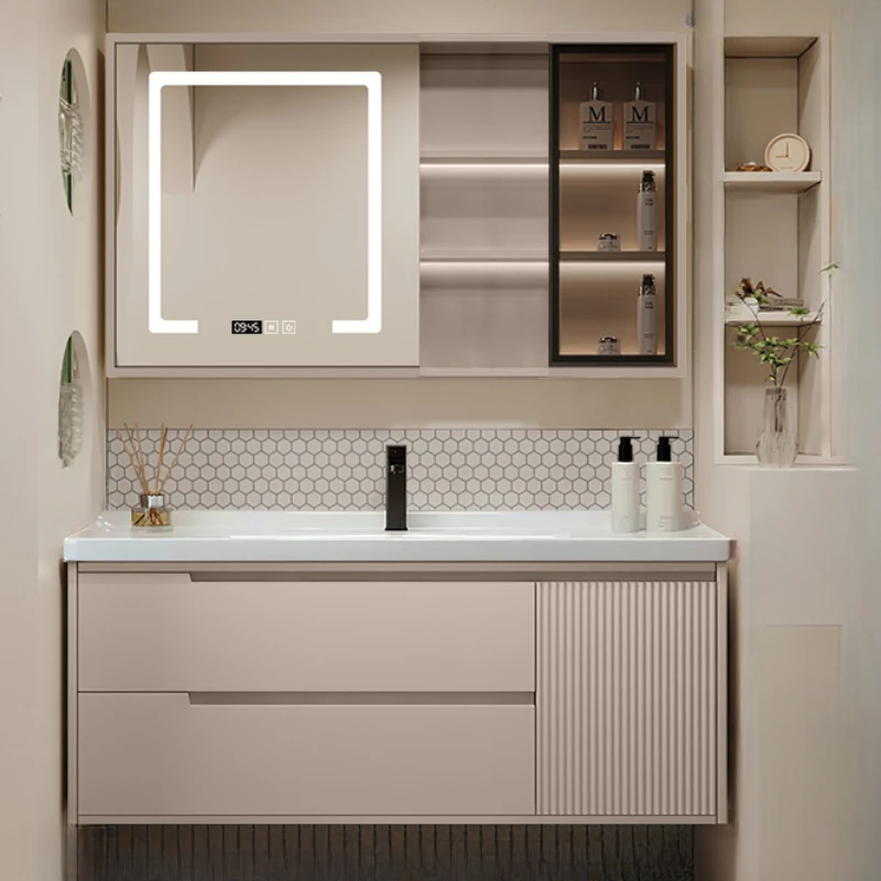 

Sink Corner Bathroom Cabinet Washing Lamp Locker Multifunctional Bathroom Cabinet Large Capacity Mobile Bagno Furniture CC
