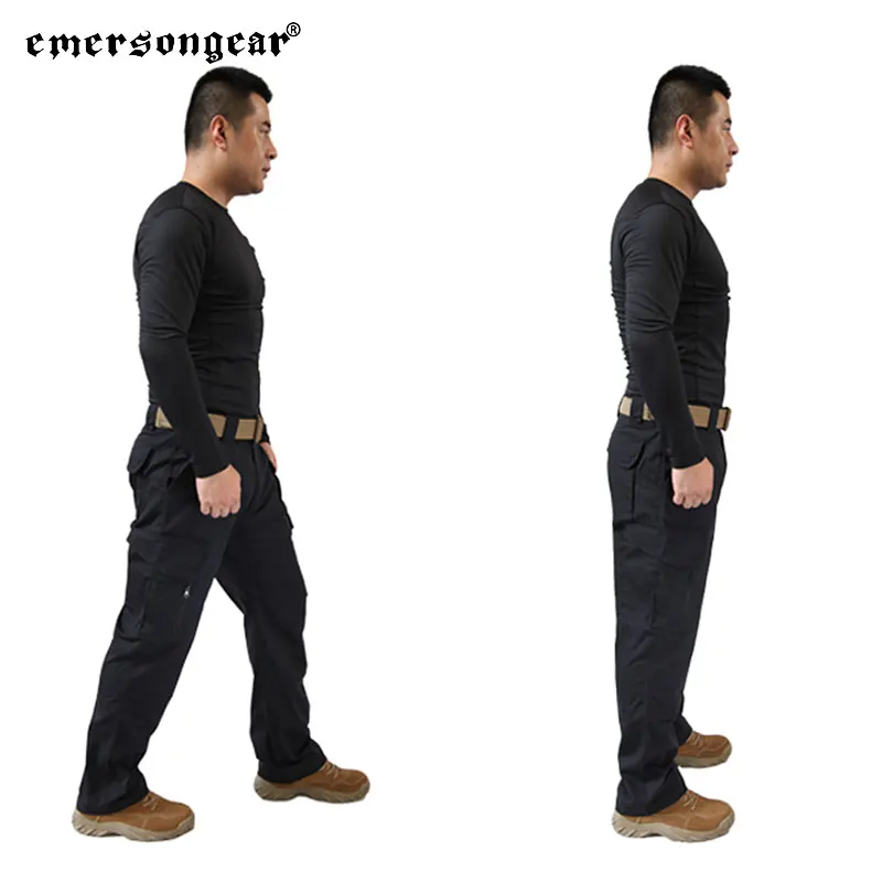 Emersongear All Weather Outdoor Tactical Pants Mens Duty Urban Cargo Trousers Sports Airsoft Trekking Sports Camping BK