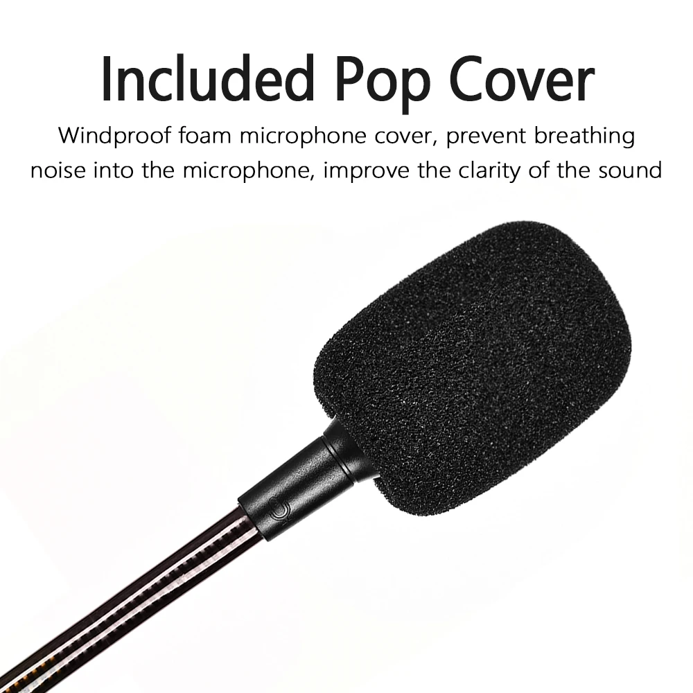 Detachable Game Headphones Microphone Mic for Razer Black Shark V3 Headset Noise Cancelling MIC Replacement Mics Accessories