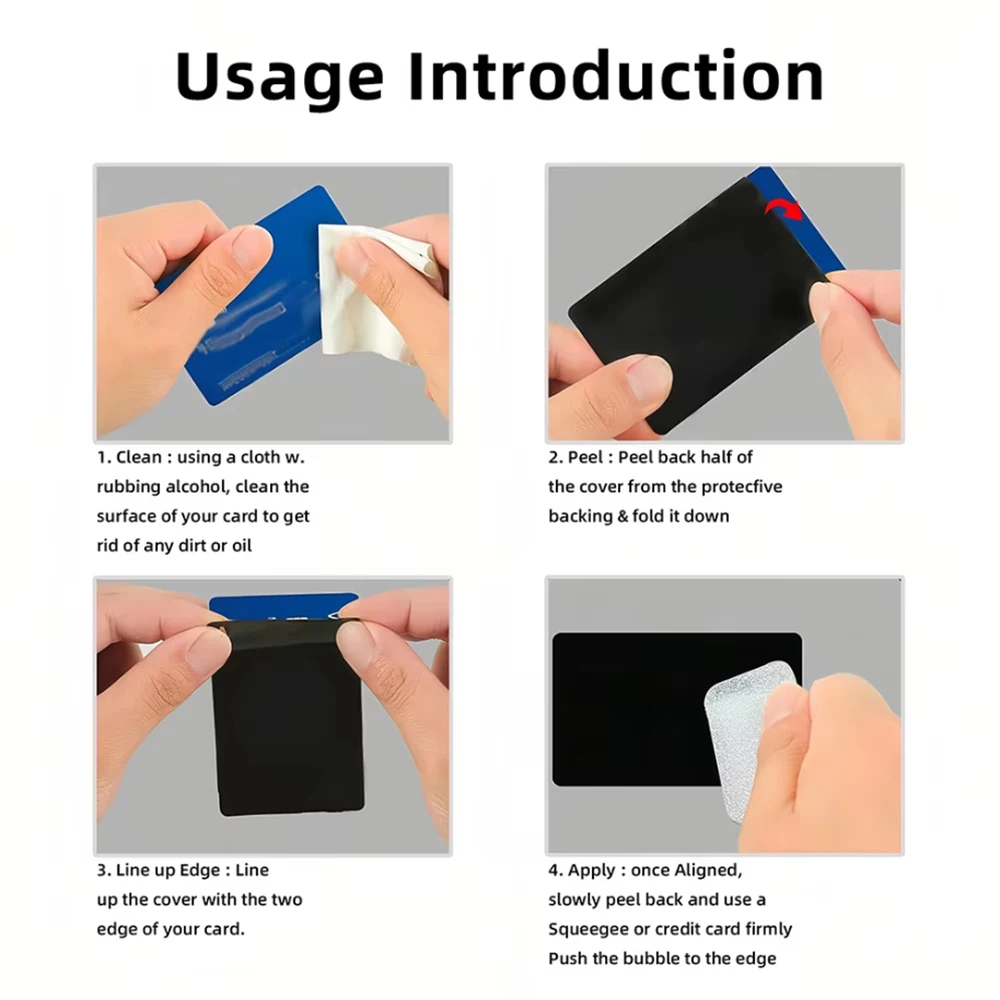Description Picture 2 of itemMusic E-Epic The Musical Card Stickers For Debit Bank Credit Cards Metro Bus Pass Sticker Decoration Cover 4PCS Card Skin
